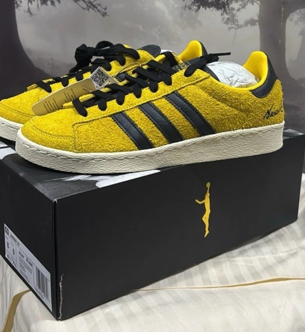 Adidas Jabbar Low Bruce Lee Game Of Death Yellow JR1597 Size 8 Men Size 9 Women